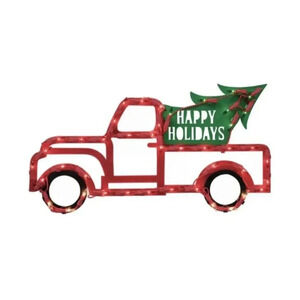 IG Design Multicolored Truck and Tree Indoor Christmas Decor 14 BRAND NEW